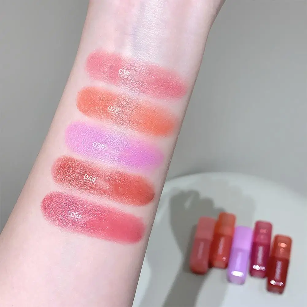 Perzikroze Blush Vloeibaar Hydraterend Glad Langdurig Niet-vervagend Gezichtscontour Verhelderend Essentiële natuurlijke make-up