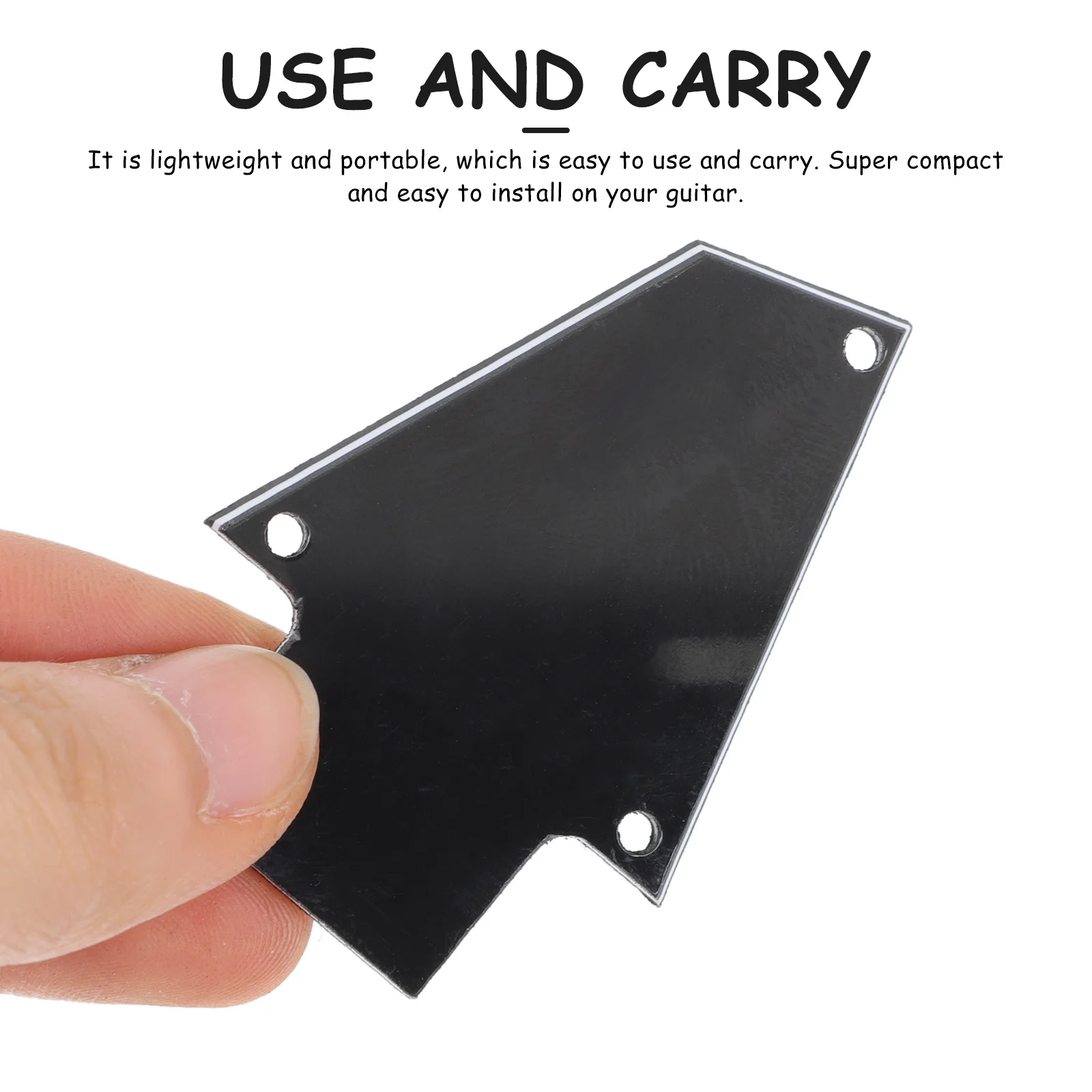 

4Pcs Premium Plastic Guitar Truss Rod Covers Smooth Texture Replacement for Electric and Bass Guitar Repair Supplies