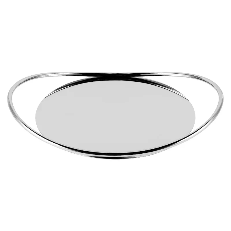 

High-end, double arc, handle, tray, stainless steel, light luxury, fruit