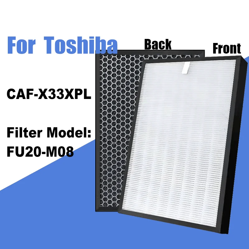 FU20-M08 (CAF-H20) Hepa Combined Activated Carbon Filter for Toshiba Air Purifier CAF-X33XPL CAF X33XPL