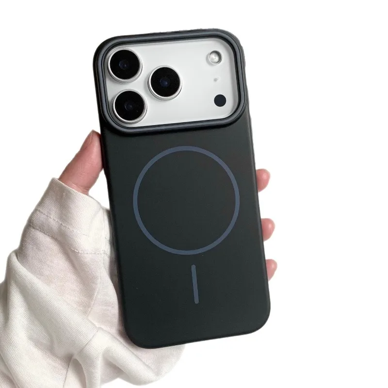 For Apple 12 13 14 15 16 Promax Large Hole PC Ultra-thin Protective Case Suitable for IPhone 17 PROMAX Matte Magnetic Phone Case