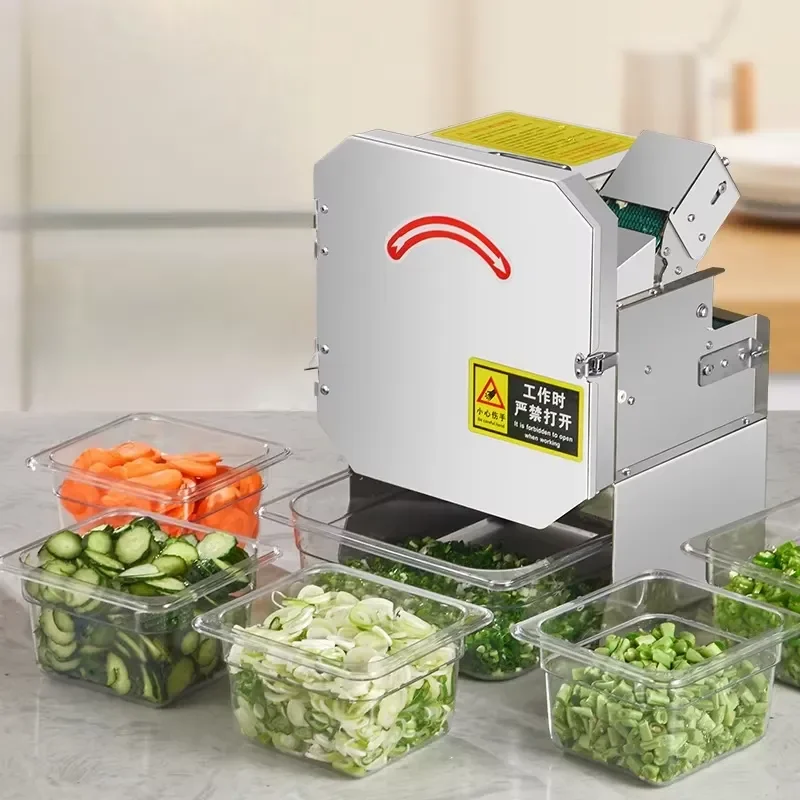 Electric Stainless Steel Green Onion Cutter Multifunctional Vegetable Slicer for Celery Kitchen Tool Commercial Catering