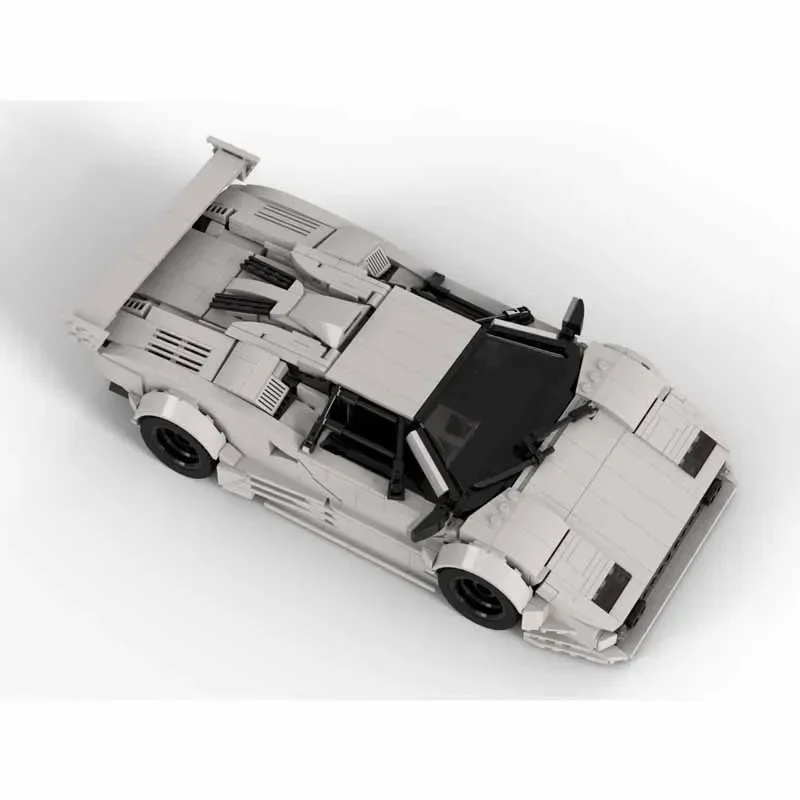 MOC-187814New esportes urbanos carro de corrida bloco de construção modelo1688parts moc criativo meninos crianças aniversário bloco de construção brinquedo presente