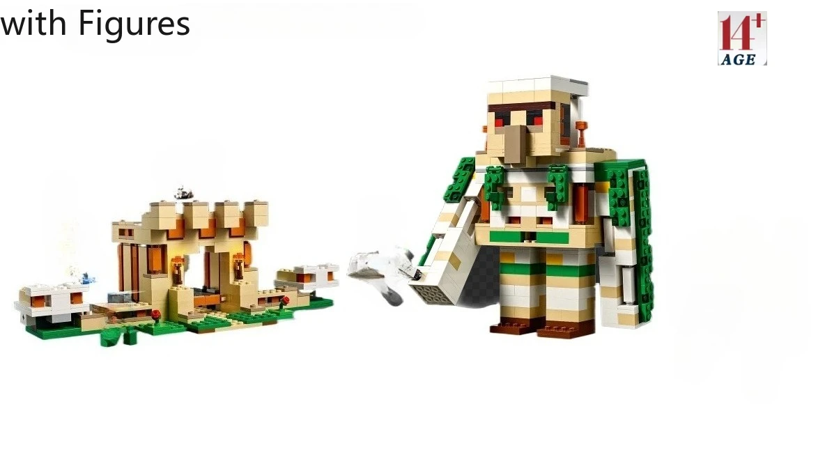 

MOC Sets Game Series Building Blocks The Iron Golem Fortress 21250 Creative Assembly Bricks for Kids Christmas Toys Gift