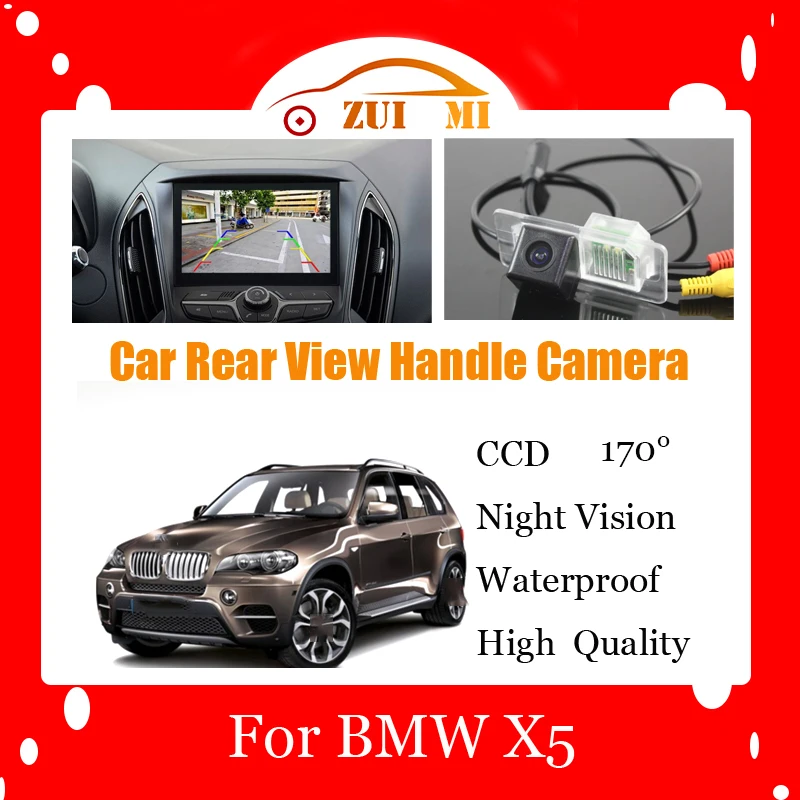 Car Reverse Rear View Camera For BMW X5 2010 2011 2013 2014 Waterproof CCD Full HD Night Vision Backup Parking Camera