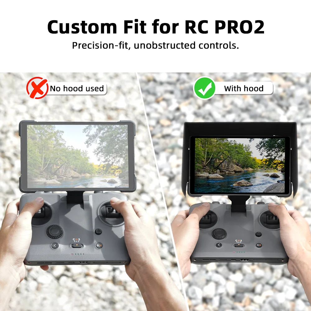 غطاء شاشة لـ DJI Mavic 4 Pro/Mini 4 ظلة RC Pro 2 غطاء حماية للعدسة عن بعد ملحقات حماية غطاء الشمس