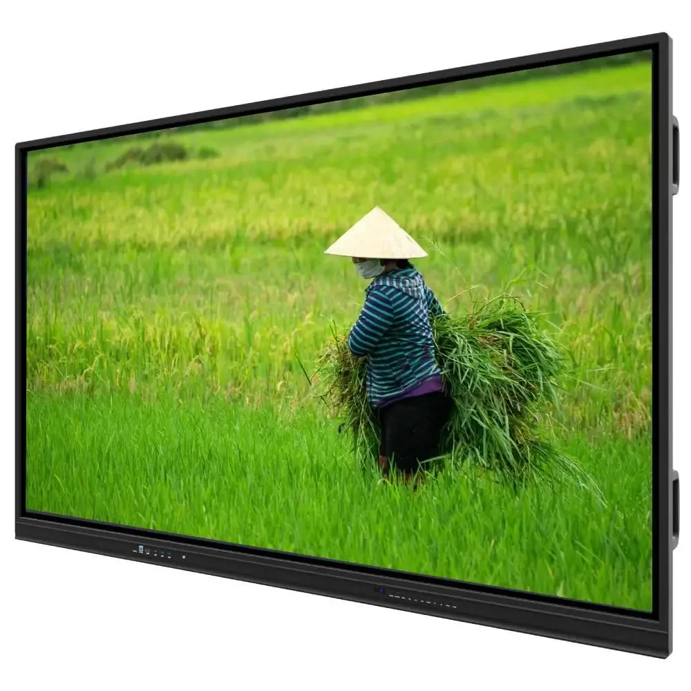 Digital electronic IPS Factory price 4k 65 75 86 110 inch touch screen factory price Multi language software lcd smart tv