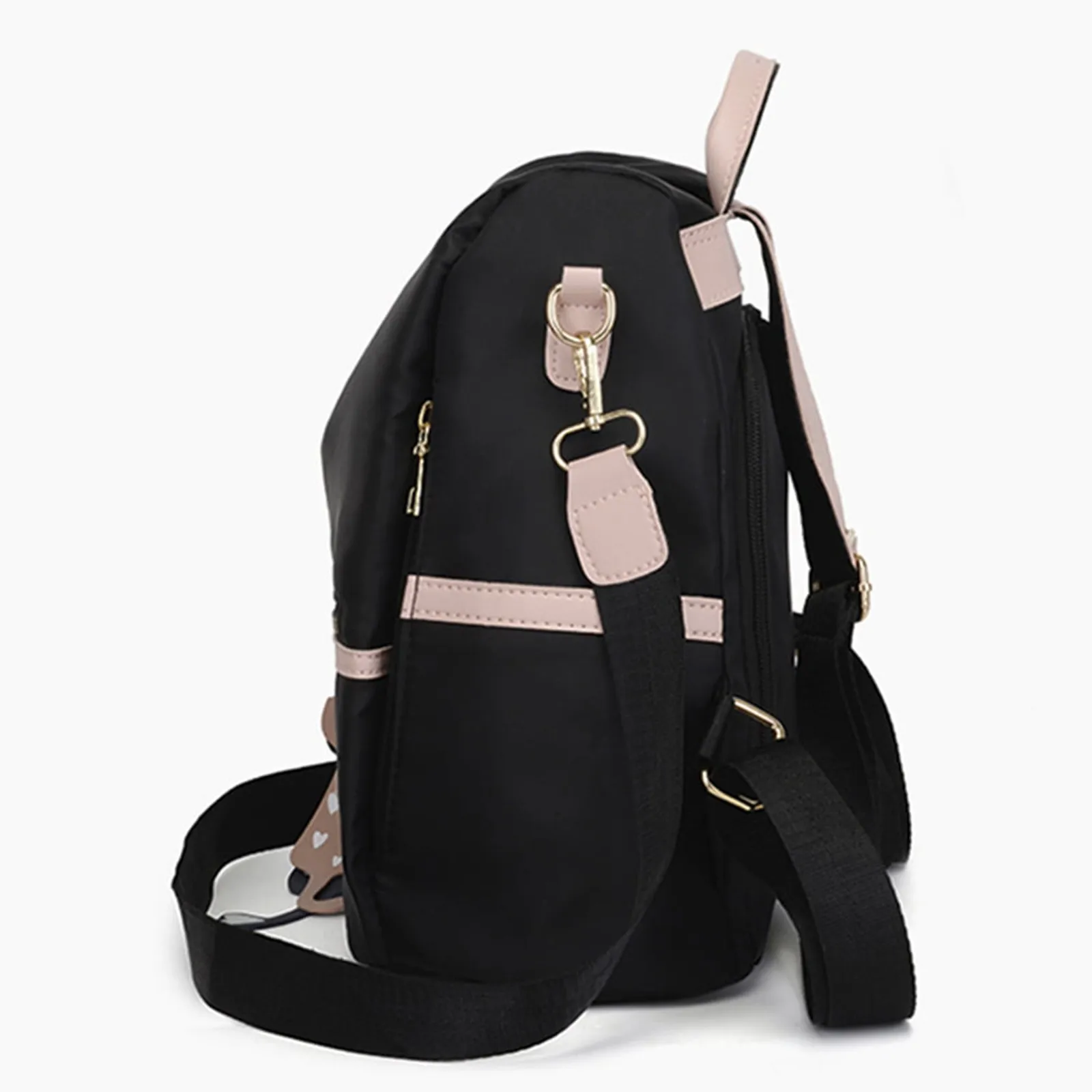 Backpack Women Casual Bag Backpack School Fashion School Anti-Theft Waterproof Nylon Multifunctional Large Capacity Shoulder Bag