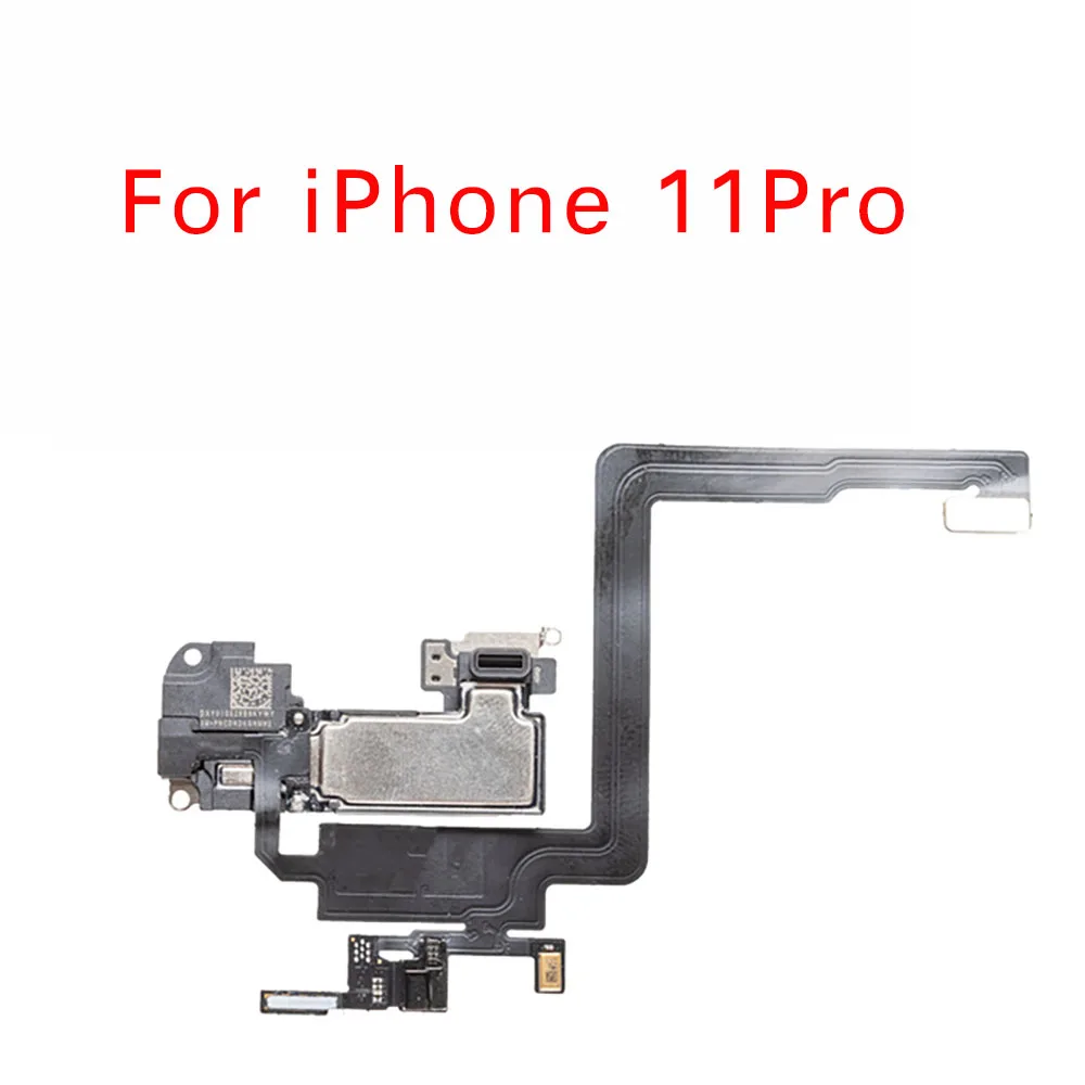 Ear Speaker Flex For iPhone 11 11Pro Max Ear Piece With Face ID  Light Sensor Flex Cable Incl Mic Replacement Parts