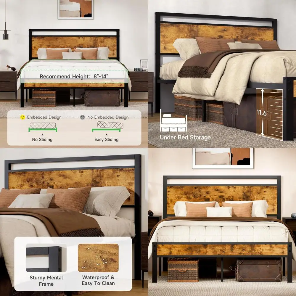 Modern Queen Bed Fr…