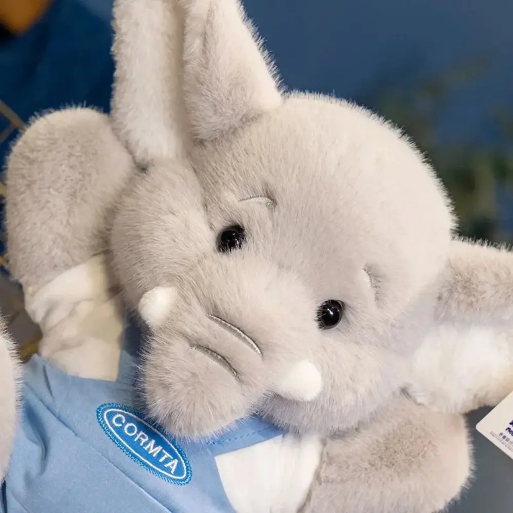 

Мягкая игрушка-слоник из ПП-хлопка с большими ушами, пушистая, удобная для объятий, для декора дома