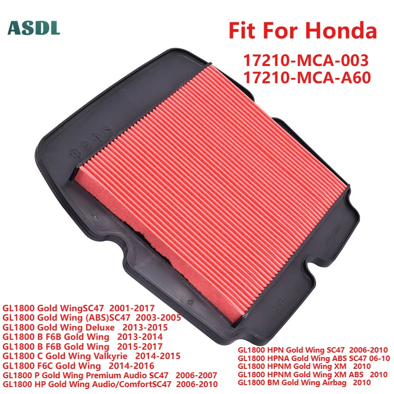 Motorcycle Air Filter for Honda GL1800 Gold Wing SC47 GL 1800 B F6B F6C HP HPN HPNA HPNM BM 17210-MCA-003 1921 Motorcycle Parts