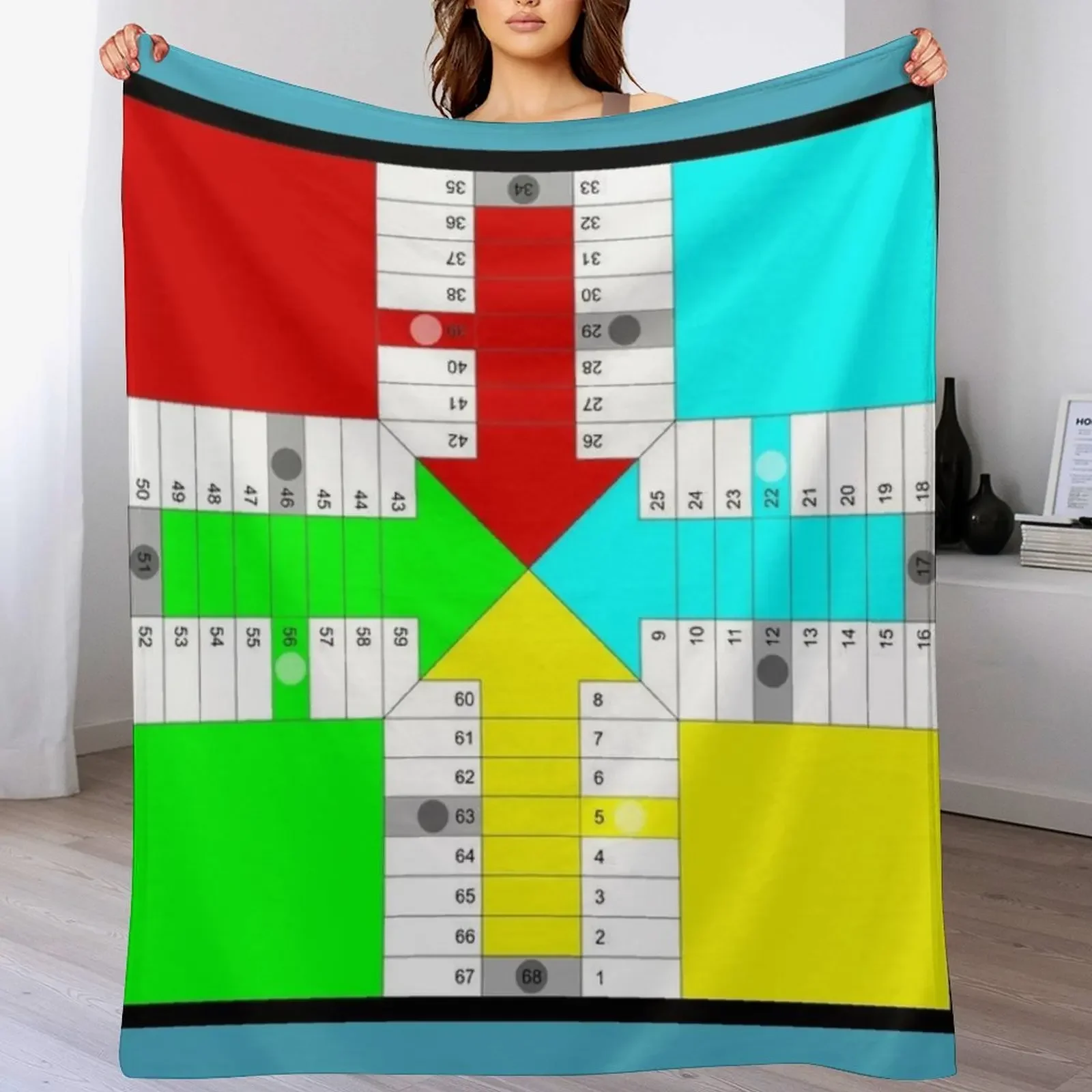 

PARCHíS Throw Blanket For Sofa Thin Bed linens Retros Designers Blankets