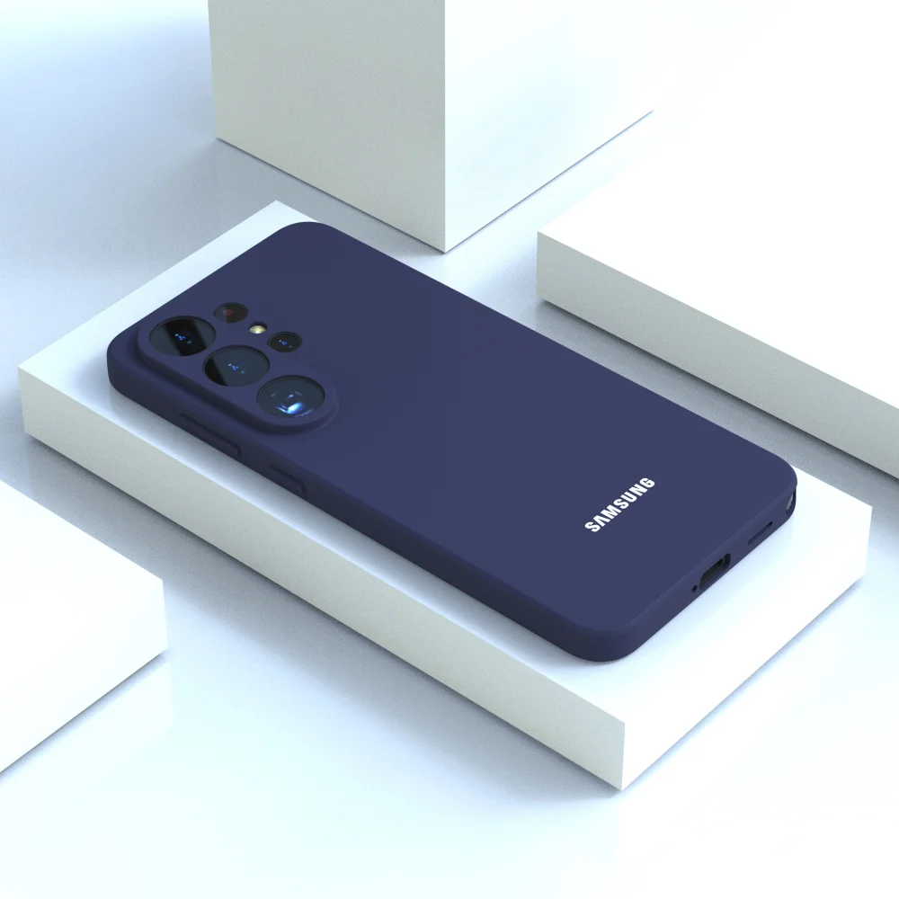 Für Samsung Galaxy S26 Ultra S25 FE S24 Plus S23 Ultra Hülle S26 S25 S24 S23 S22 S21 Flüssiges Silikon Handy-Rückseiten-Cover