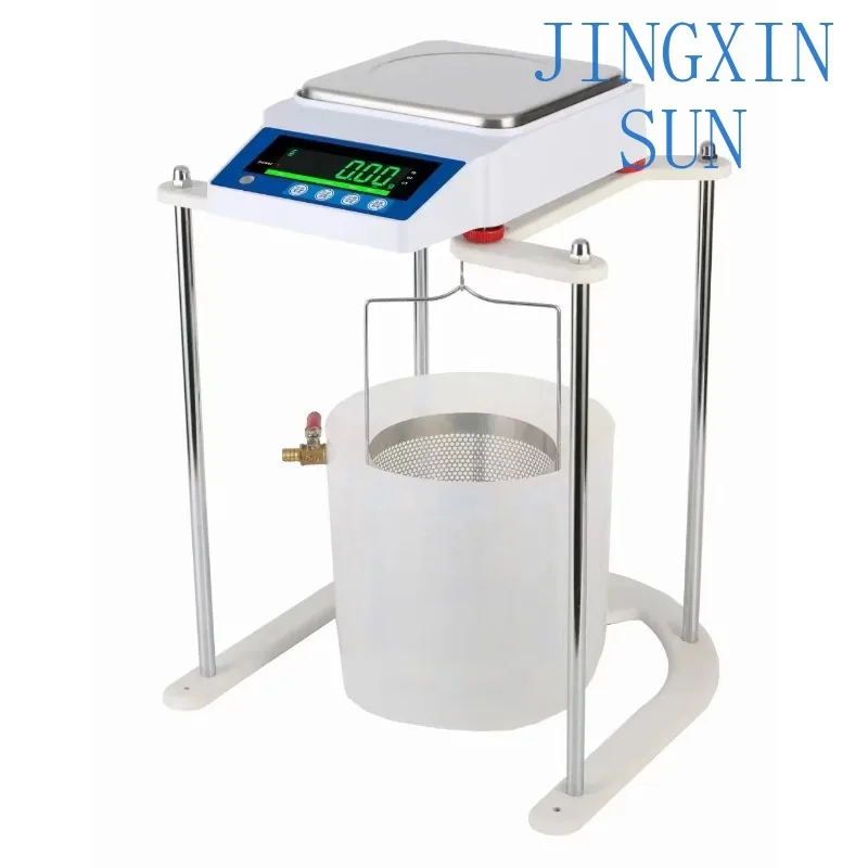 Specific gravity scale Hydrostatic density balance for asphalt concrete gravel pebbles