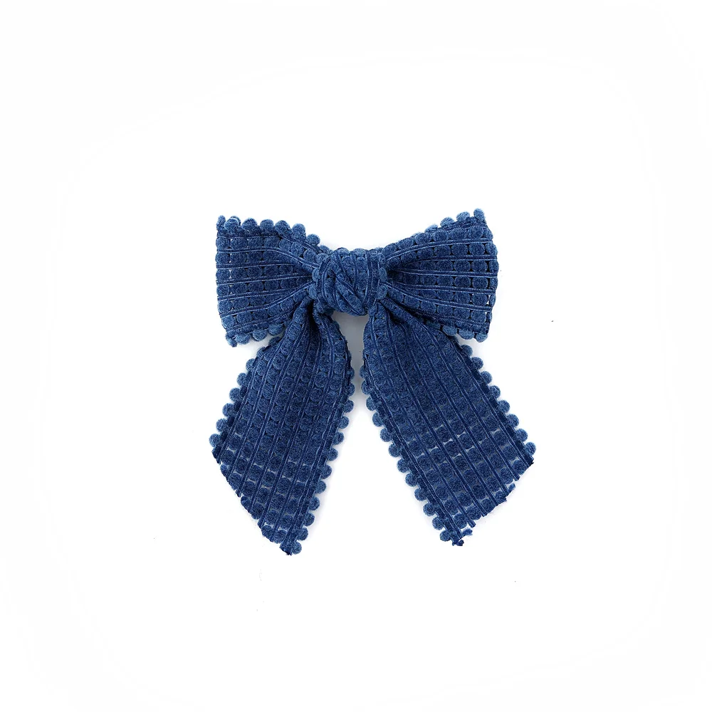 A18 001M chenille tape Hair Bows Cute Hairpins Girls duckbilled  Hair Clips Barrettes  Clip Kids Headwear Fashion Hair Accessore