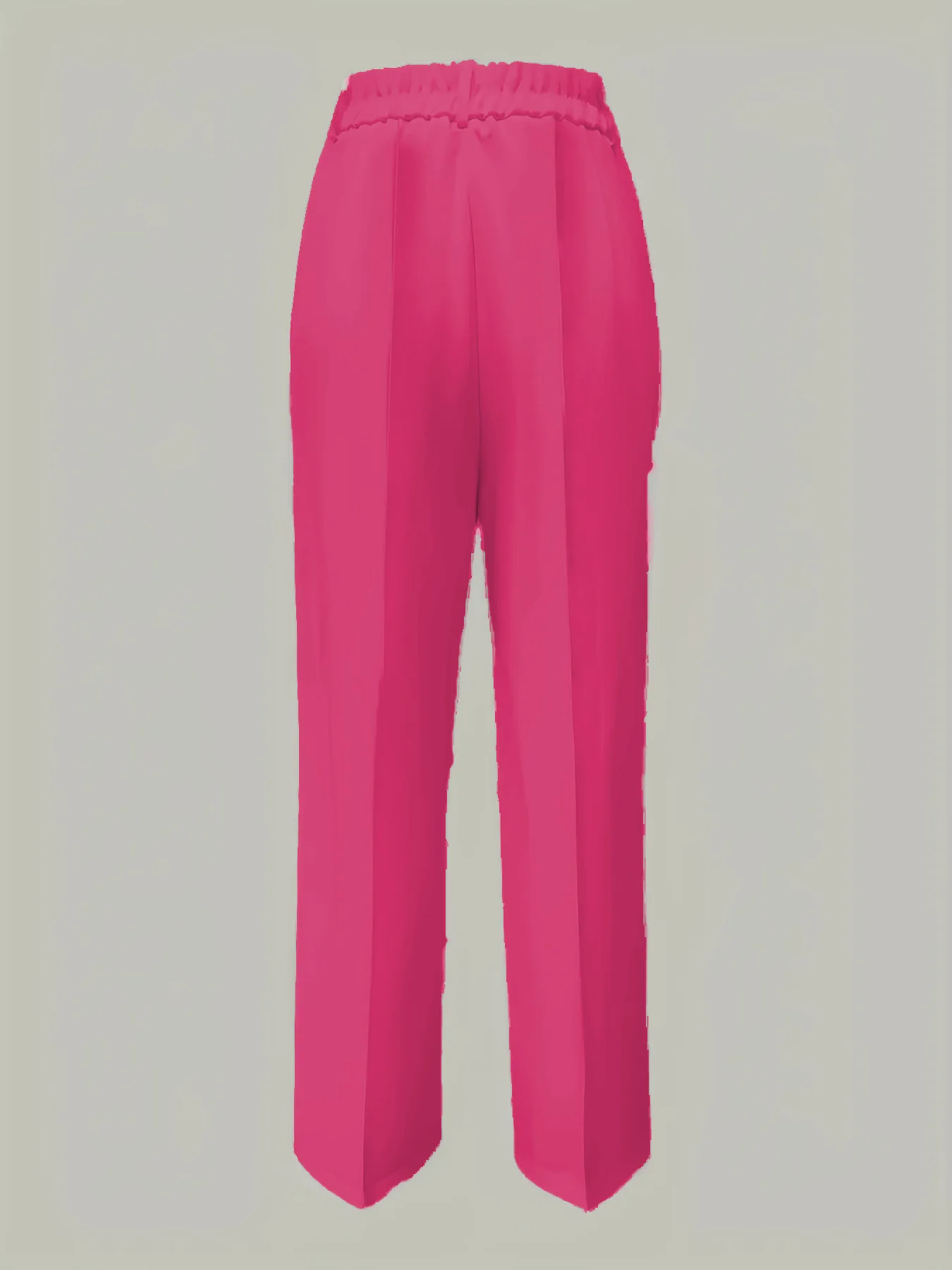 Damen High-Waist Straight-Leg Hosen Formelle Büro-Hosen Slim-Fit Schnitt Klassische Einfarbige Anzughosen – Detail 16