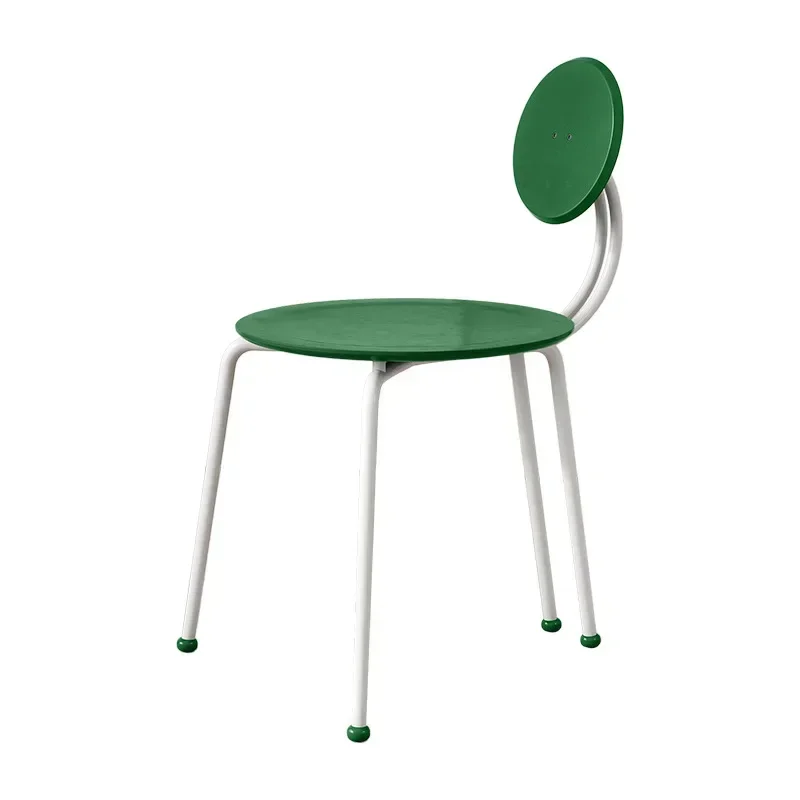 Medieval dining Memphis chair Internet celebrity button Vintage home back Designer makeup chair
