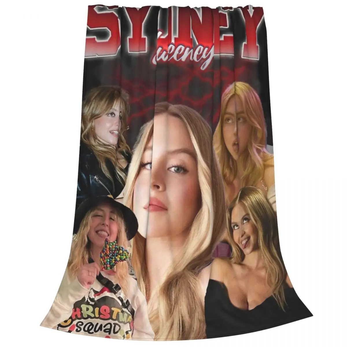 Sydney Sweeney Retro Style Blanket Bedspread On The Bed Bed Set Soft Bed Blanket Queen Size