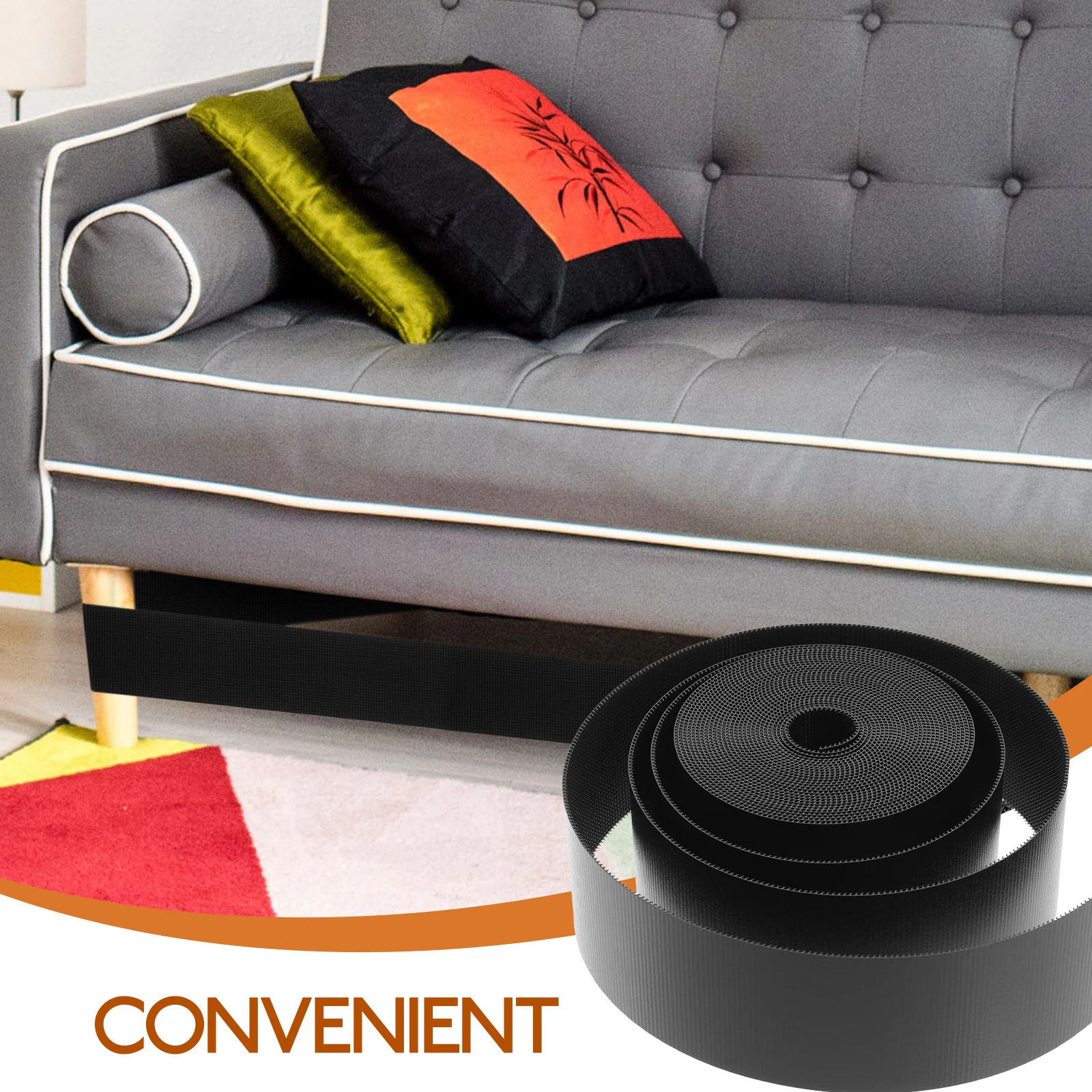 

1 set Sofa Bed Edge Panel Blocker for Pets Children Gap Cover Under Couch Bumper PVC Nylon Lightweight Easy Install Soft