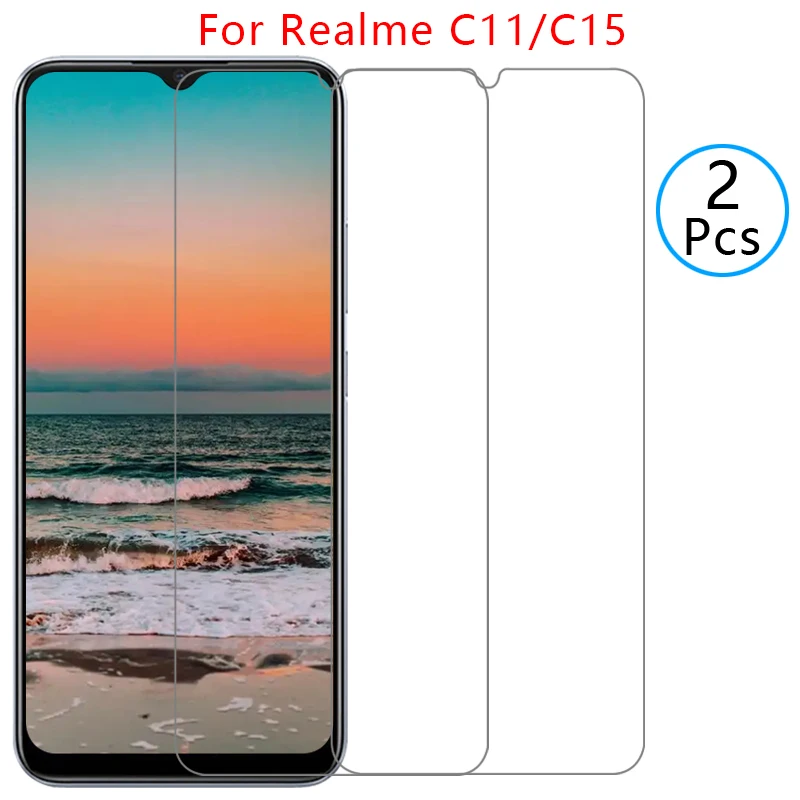 Funda de cristal templado para Realme C15 C11 2021, carcasa trasera para Realme C15 C11 15 11C 15C C112021