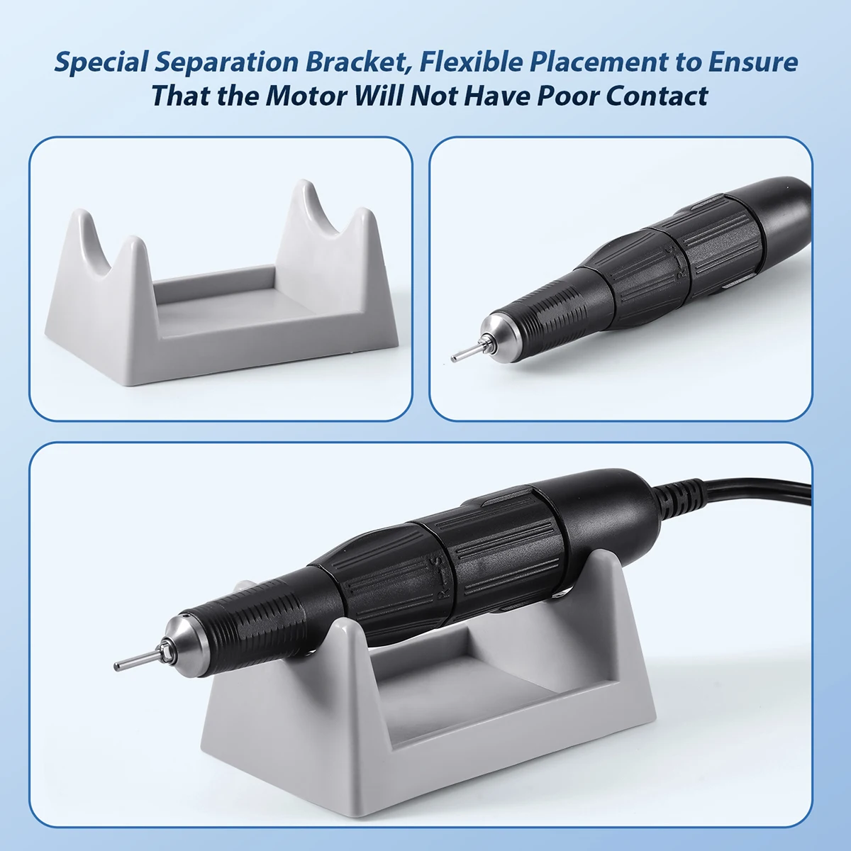 AZDENT طاحونة اليد للأسنان مختبر ماراثون محرك صغري تلميع E-TYPE 35000 دورة في الدقيقة معدات مختبر الأسنان طبيب الأسنان 204 مجموعة مقبض نصائح #6