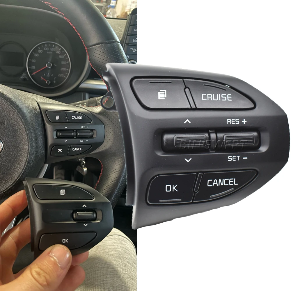 Multifunction Steering Wheel Button For Kia RIO 2017-2021 X-LINE K2 RIO 4 Cruise Control Remote Volume Bluetooth Car Switches