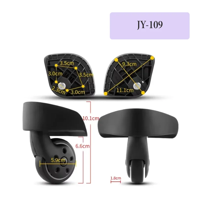 For Smasonite 360° Wheel Replacement Parts Luggage Wheels Silent Simple Type Self-Rotating Wheels