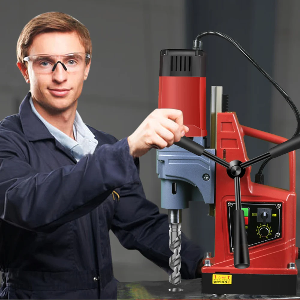 New AX60S Magnetic Drilling Rig Magnetic Seat Drill, Industrial Grade Small Bench Drill Electric Drill, Powerful Drill Bit