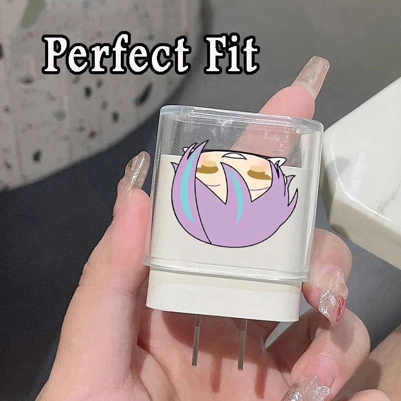 น่ารักWaifu Hentaiเด็กหญิงสําหรับIPhone 15 14 13 Pro Max 18/20W Charger & ชาร์จProtectorข้อมูลWinder