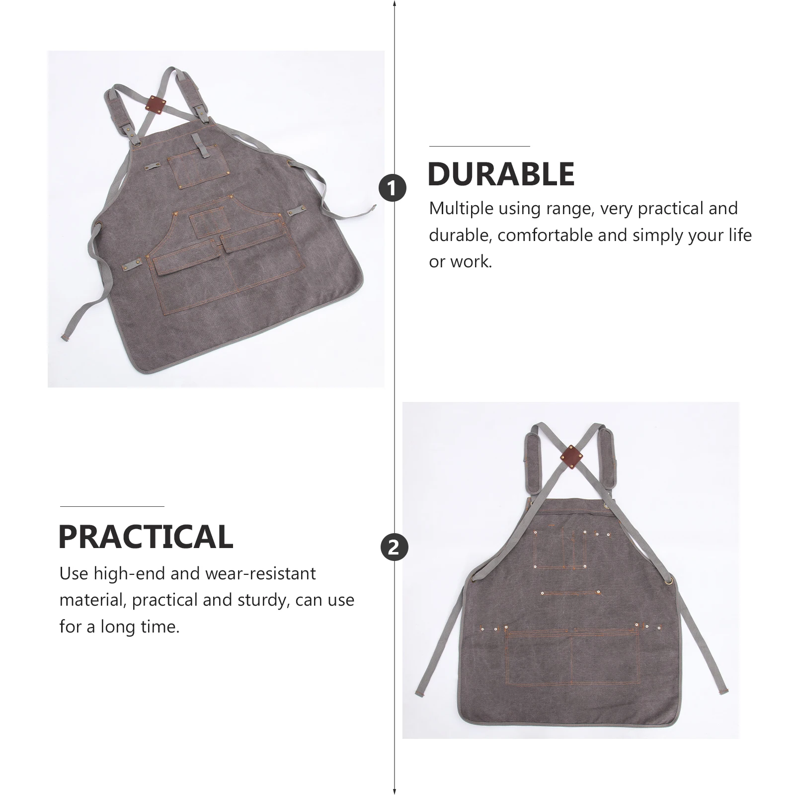 

Thicken Woodworking Clothes Heavy Duty Apron Protective Welding Durable Workwear Multipurpose Tool Storage Washable Thickening