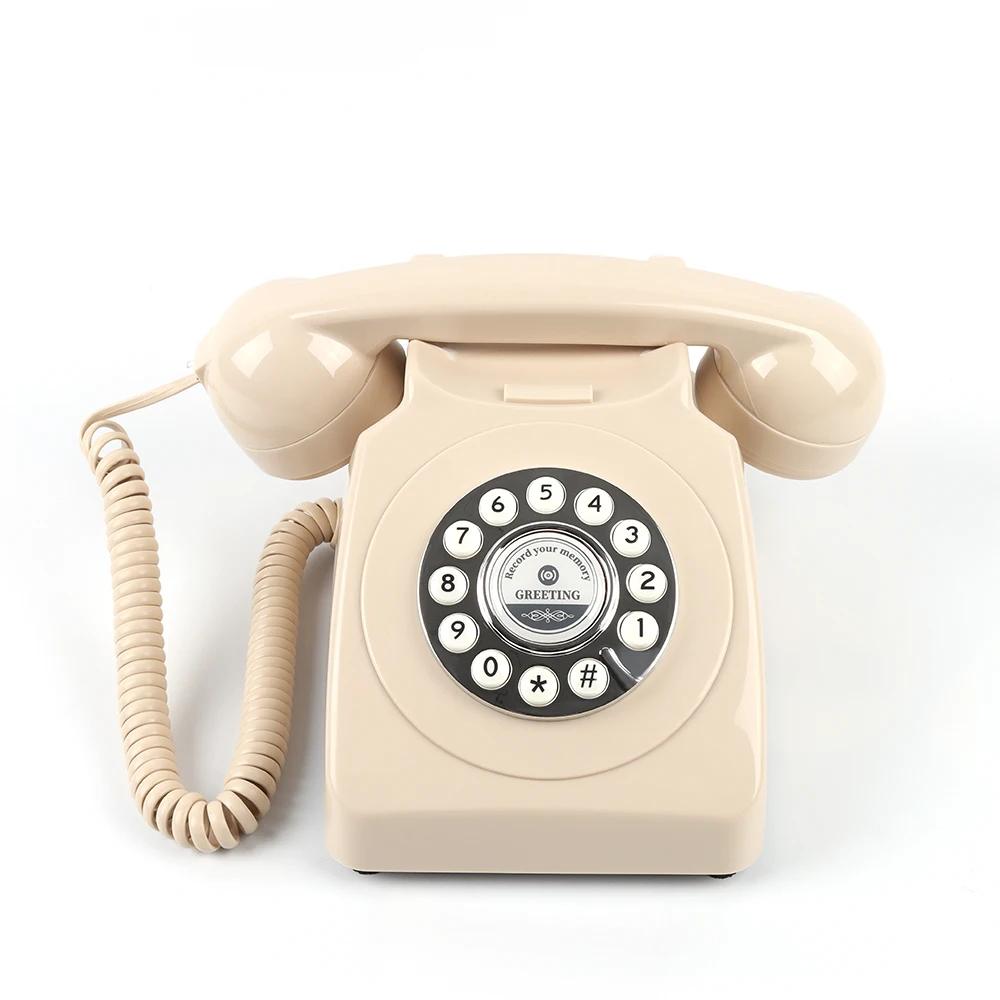 CHEETA Grünes Antik-Audio-Gästebuch Maßgefertigte Großhandels-Hochzeitsdekoration Telefonnachrichtenaufzeichnung Geständnis-Voicemail 6