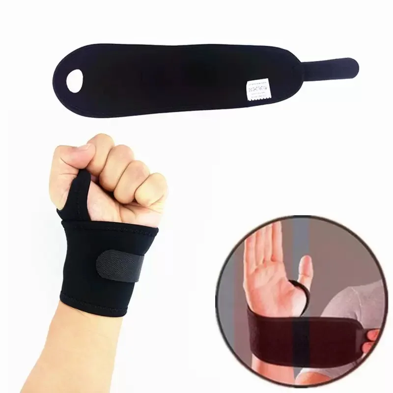 1PC Wristband Brace Support Hand Wrist Splint Wristband Belt Fractures Carpal Tunnel Carpal Tunnel Breathable Gym Sports Bandage