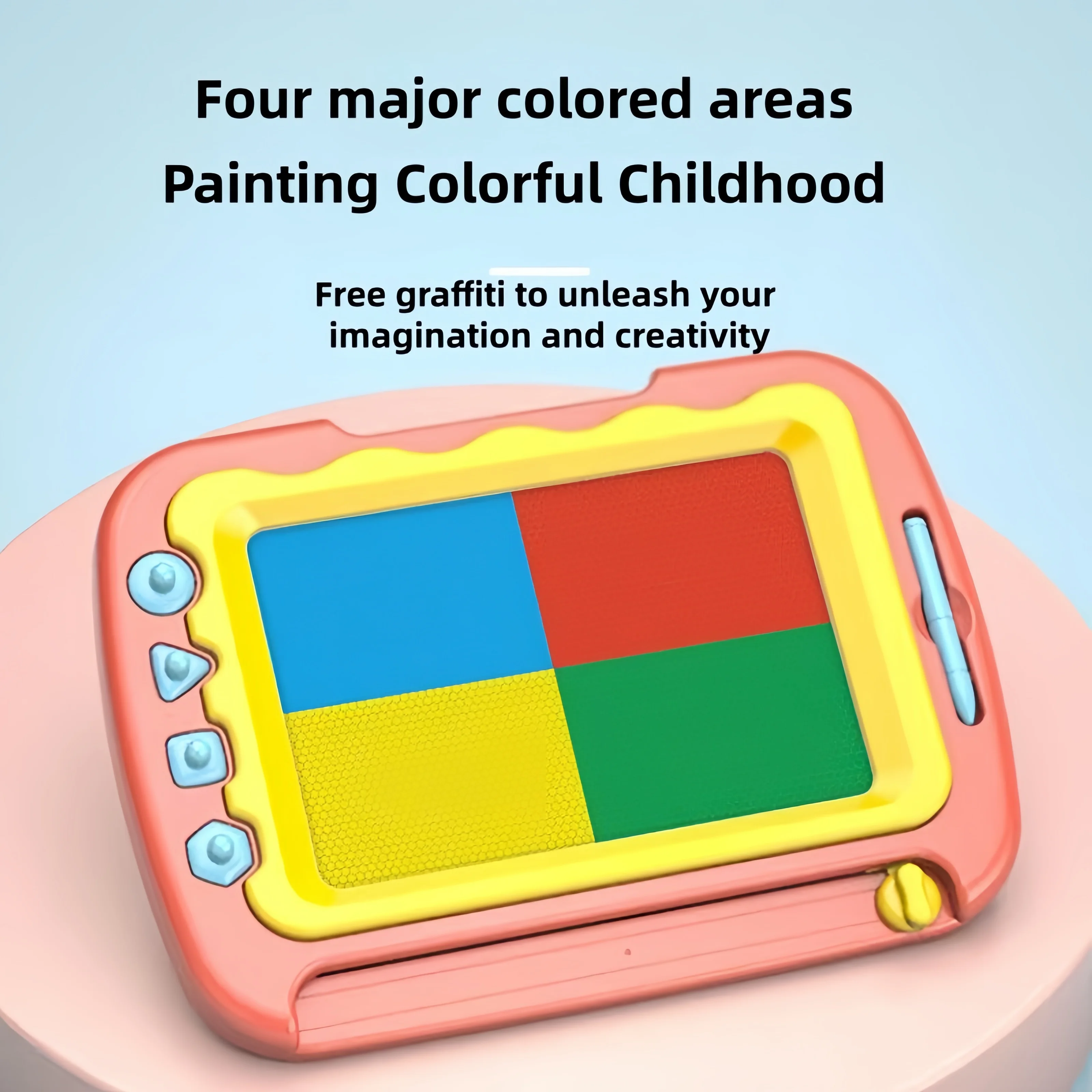 Baby gekleurd magnetisch tekenbord supergroot kinderspeelgoed graffiti uitwisbaar tekenschrijfbord magnetische zuigkracht vroege ed