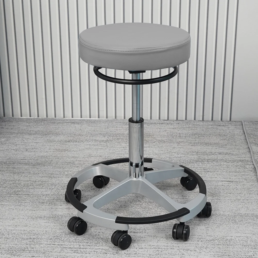 Bar chair lift rotating laboratory hospital leather backrest round stool hair tattoo makeup master pulley stool