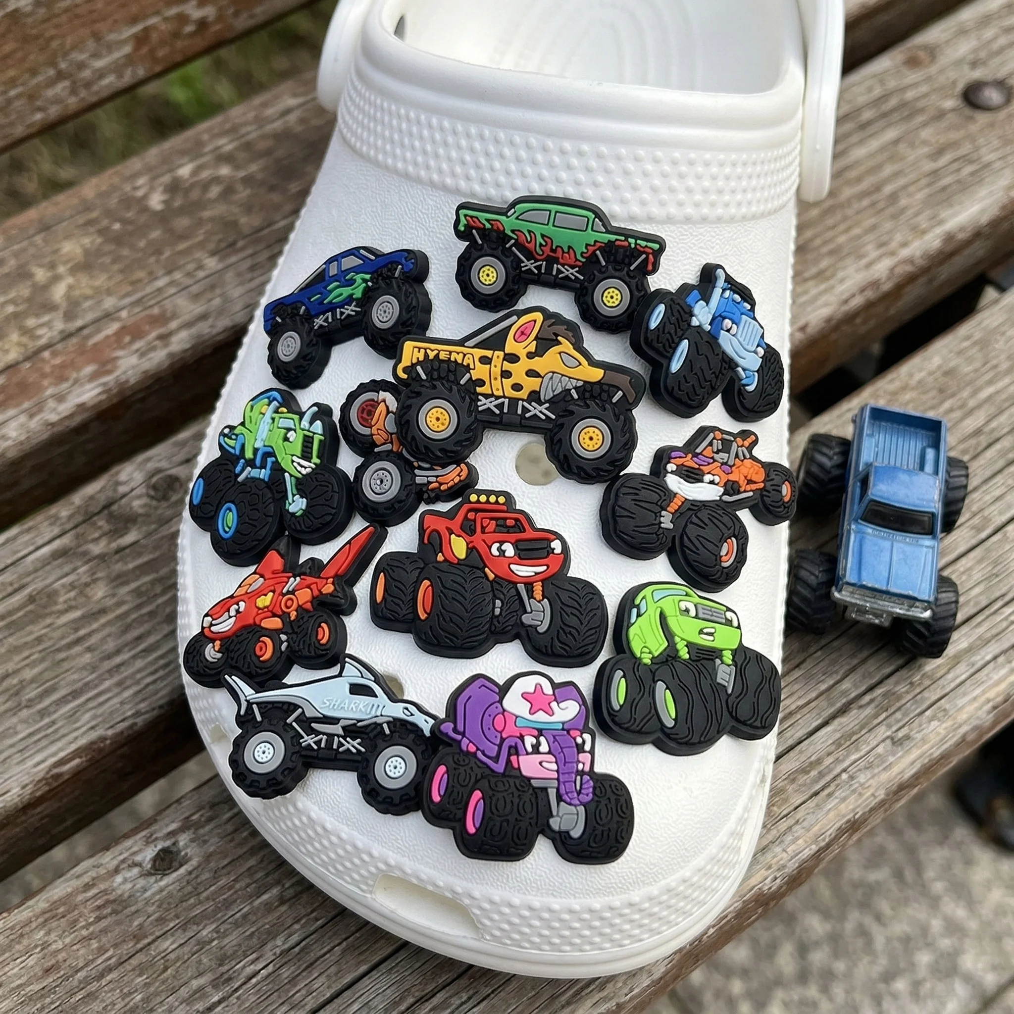 11Pcs Cars Cartoon Shoe Charms,Croc Charms,Jibbitz Charms for Crocs Cartoon Charms Accessories For Women Men Shoe Decoration.