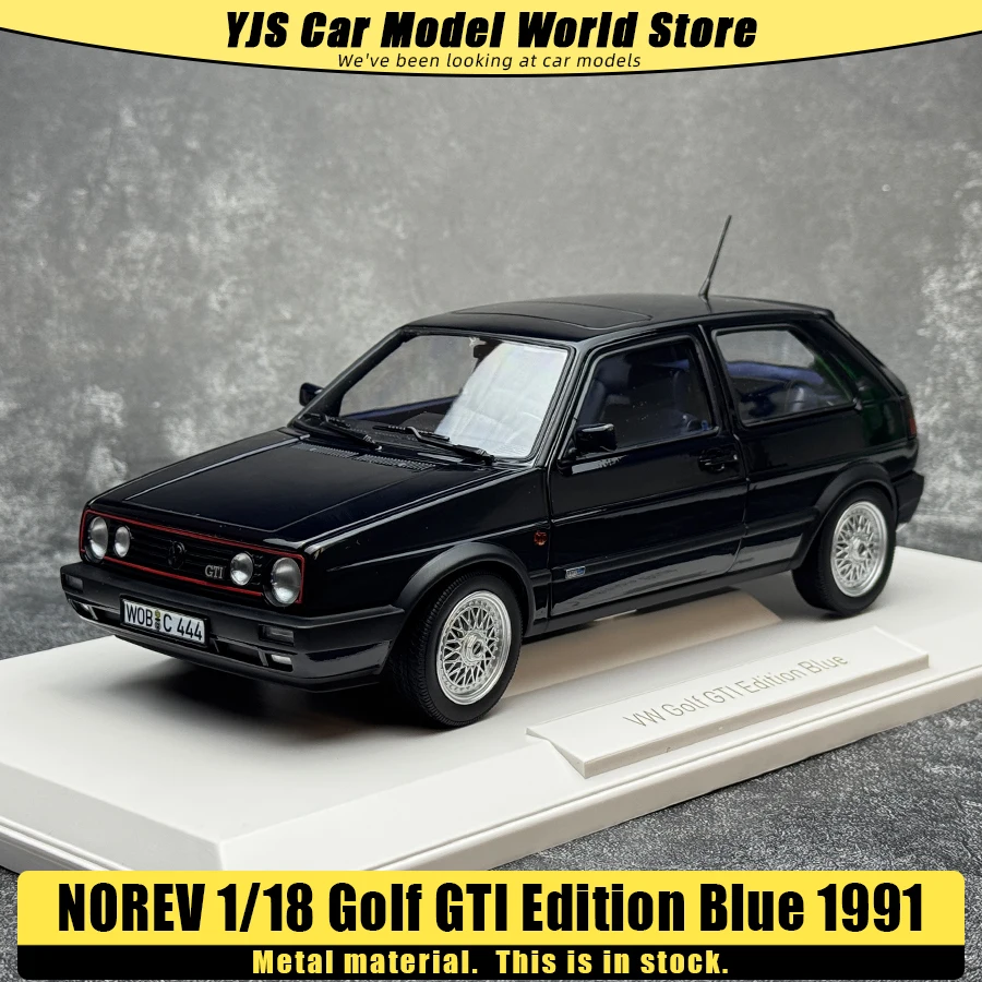 

NOREV diecast model 1/18 scale Golf GTI Edition Blue 1991 car alloy car model Static ornament Holiday gift collection