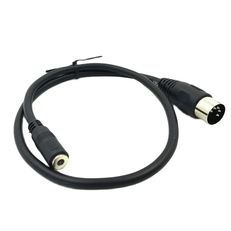 3.5mm Stereo Jack Audio Cable 3.5 mm Aux Male M to F MIDI Din 5 Pin MIDI Male Female Plug High Quality 0.5M for Microphone MIC