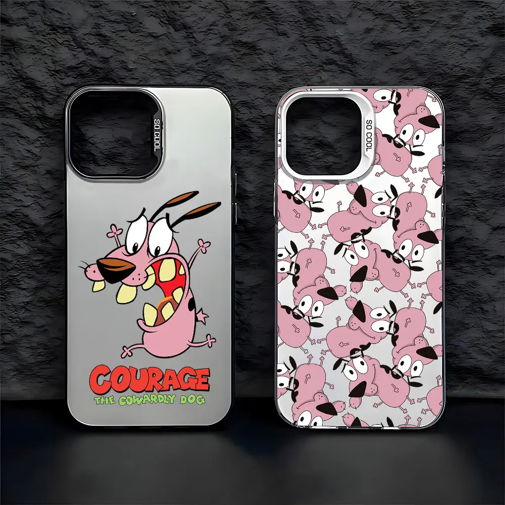 Courage Cowardly Dog Case for Samsung Galaxy S24 S23 S22 S21 S20 Note20 Ultra Plus FE M31 4G 5G Matte Shockproof Back Cover