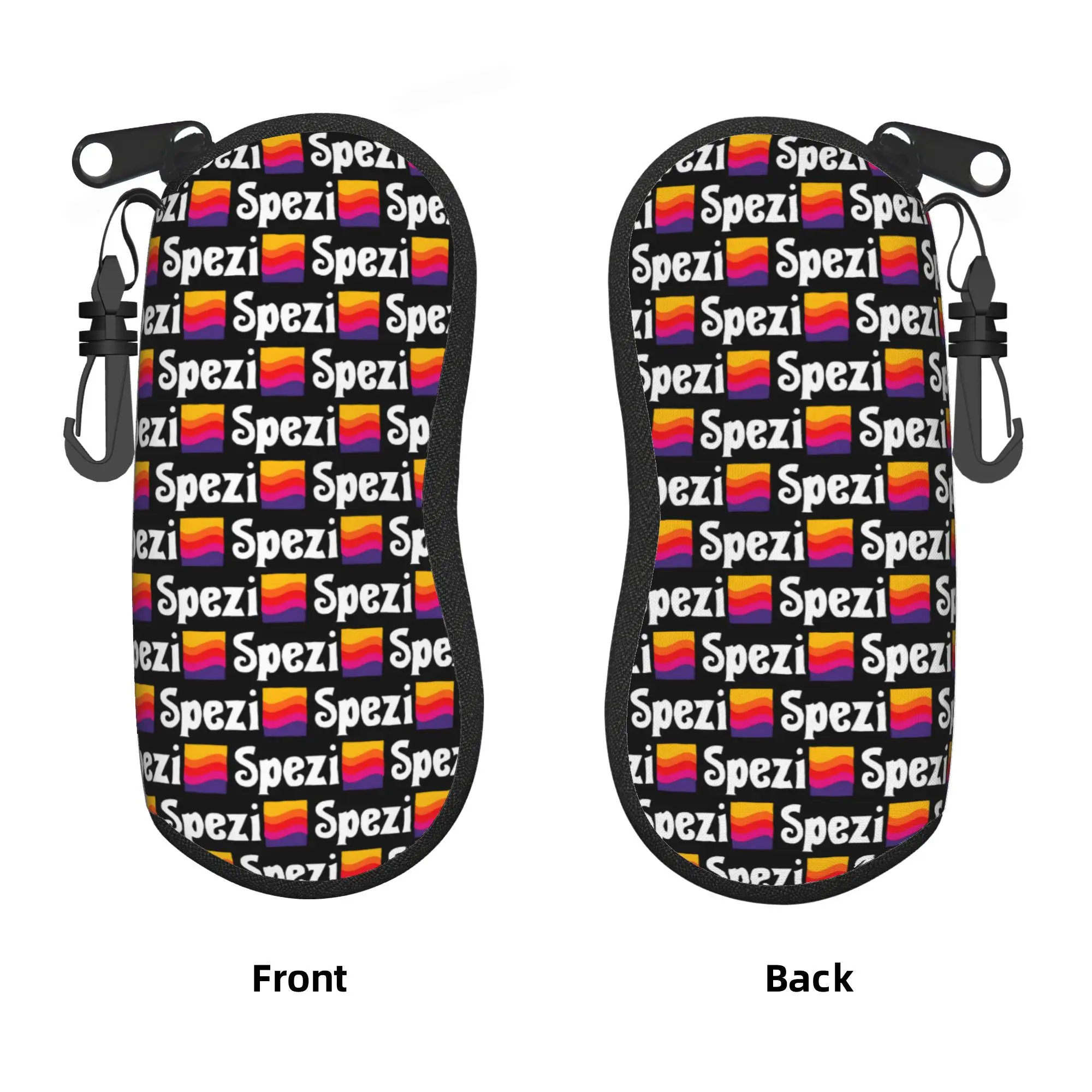 Estuche personalizado S-Spezies Orange Munich para gafas de sol, estuche blando de neopreno con cremallera, funda protectora vintage para gafas