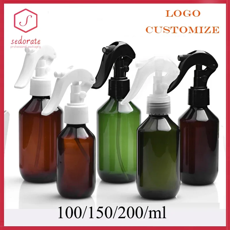 

10/20/50 шт., 100/150/200 мл, пустая пластиковая бутылка, триггерный спрей, зеленый ПЭТ, флакон для духов, распылитель тумана, пластиковые дорожные бутылки 62001