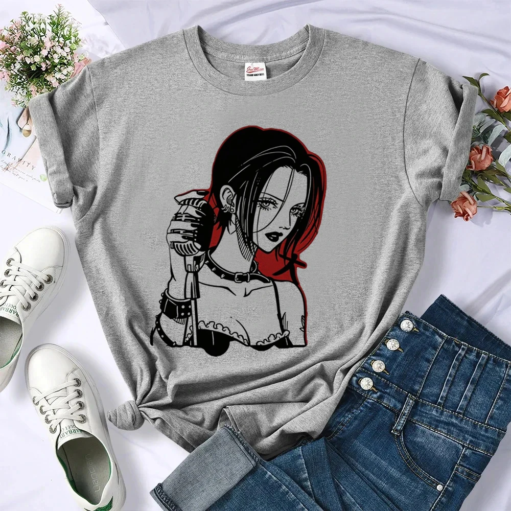 Nana top tees girl baddie summer Retro japan kawaii tshirt goth grunge meme Retro streetwear