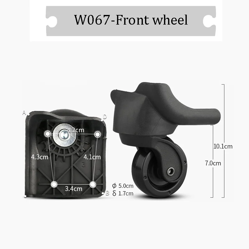 For W067 Luggage Wheel Repair Kit - Ultra-Quiet Replacement Wheels For Suitcases - Universal 360° Smooth-Rolling Castors