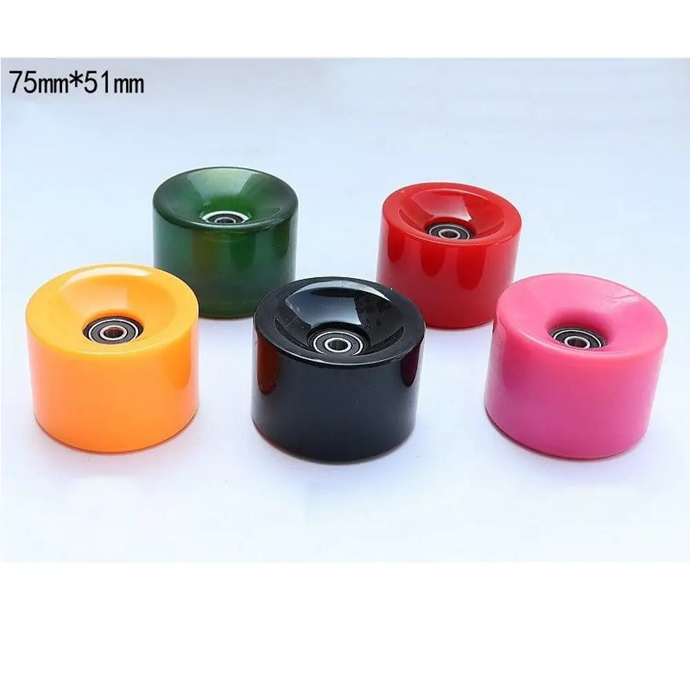 

Surfboard Speed Drop Wheels Longboard Ramp Surfboard Dance Board Professional Skateboard Road Wheel 75mm High-elastic PU Wheels