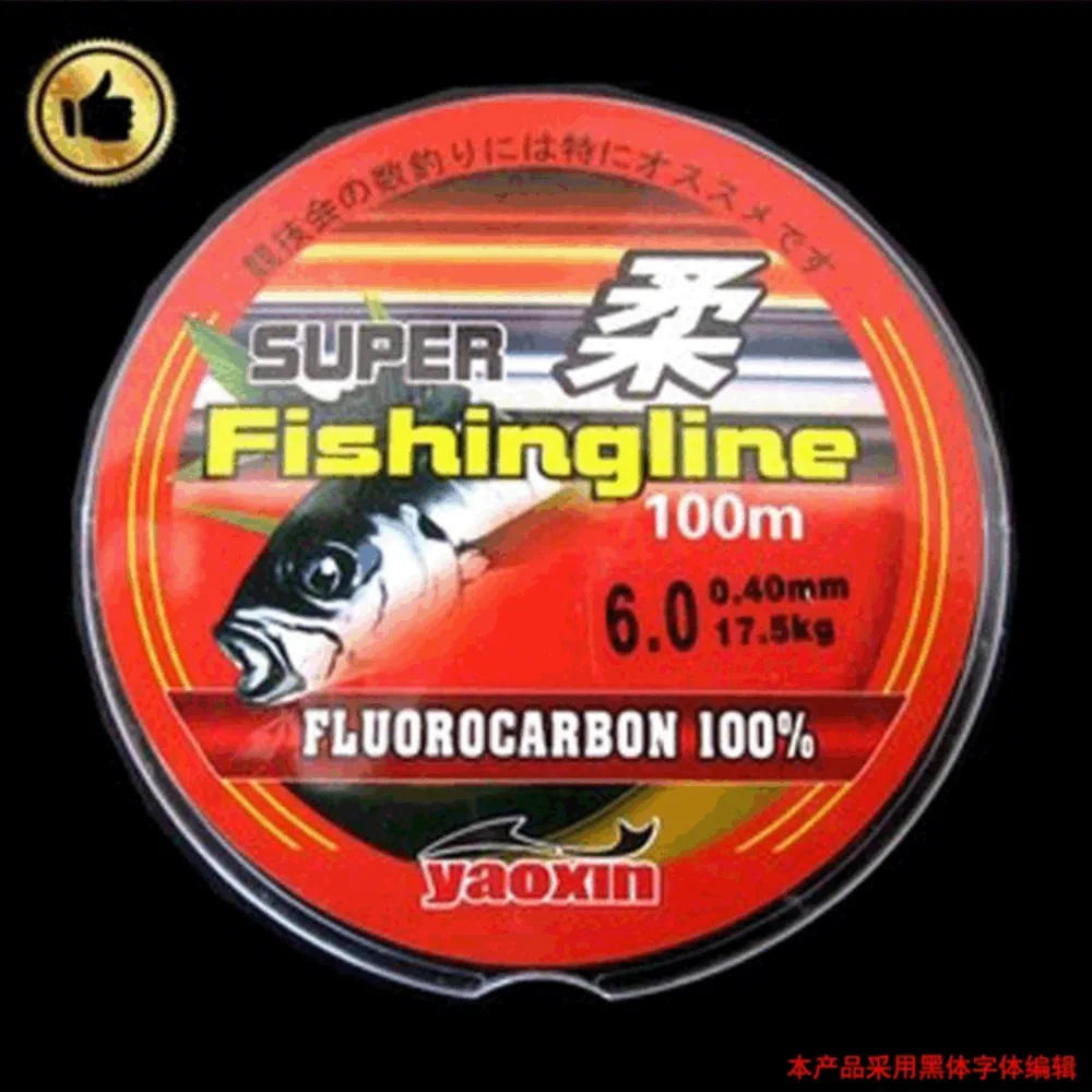 Transparent Nylon Fishing Line Fluorocarbon 100m Fish Floating Line Smooth Super Strong Transparent Fluorocarbon Fish Line