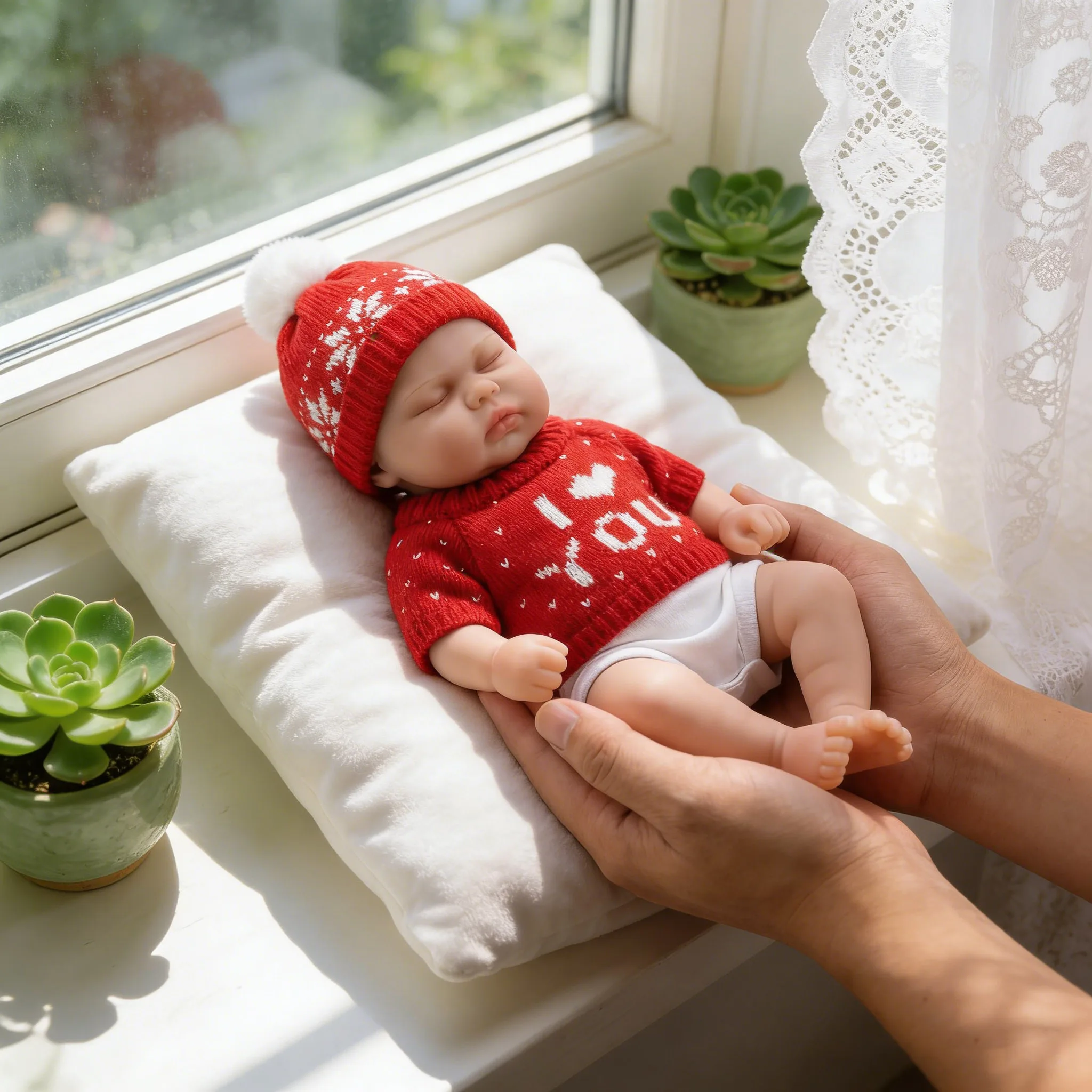 12inch No Hair Pickle Multiple clothing options Cute Full Solid Silicone Flexible Elastic  Lifelike Reborn Doll for Collectors