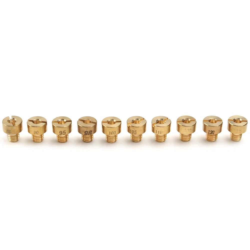 Accessories 10Pcs Motorbike Carburetor Main Jets for Mikuni Carburetor VM22 VM24 VM26 VM30 125 150 200 250cc Dirt Pit Bike