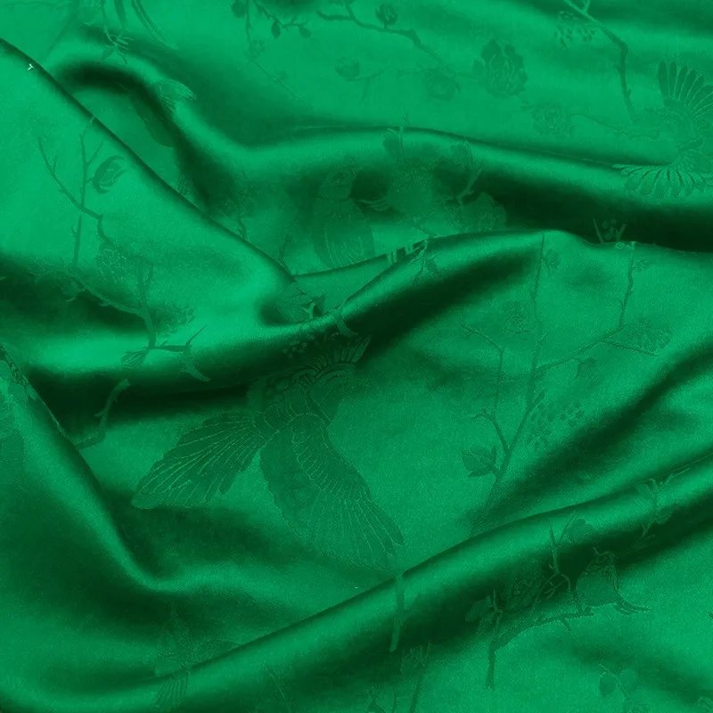 

Xiangyunsha silk jacquard intangible cultural heritage soft gold fabric