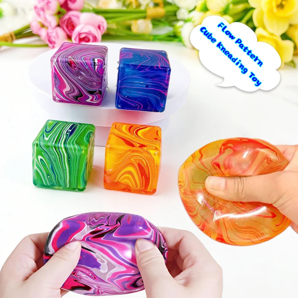 Juguete Antiestrés de Simulación de Copo de Nieve y Cubo de Hielo, de Azúcar de Malta, Blandito, de Rebote Lento, para Aliviar la Ansiedad, Juguete de Compresión, Rompecabezas, Juguetes Manuales