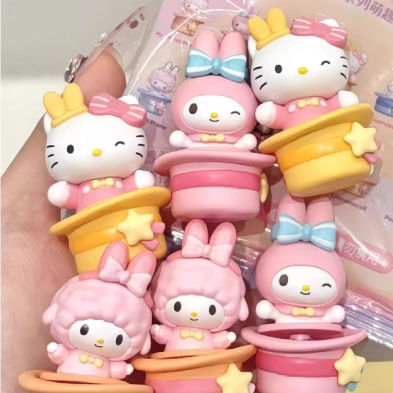 

Новая оригинальная в наличии сюрприз Magic Hat Series слепая сумка милая фасоль слепая коробка Hellokitty Kuromi мини-орнамент игрушка кукла подарок для девочки